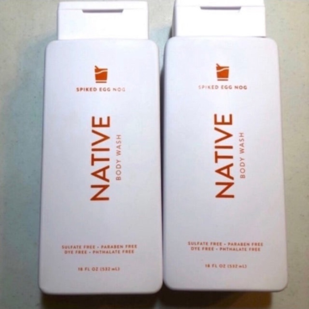 new Native Spiked Egg Nog Body Wash - set of 2